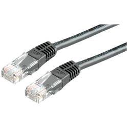 Value 21.99.1575 RJ45 síťové kabely, propojovací kabely CAT 6 U/UTP 7.00 m černá nestíněný 1 ks