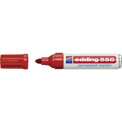 Edding edding 550 4-550002 permanentní popisovač červená Vodotěsné: Ano
