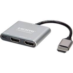 Value HDMI rozbočovač 3840 x 2160 Pixel stříbrná (metalíza)