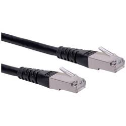 Roline 21.15.1315 RJ45 síťové kabely, propojovací kabely CAT 6 S/FTP 0.30 m černá dvoužilový stíněný 1 ks