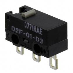 Omron D2F-01-D3 mikrospínač 30 V/DC 0.1 A 1x zap/(zap) 1 ks Bag
