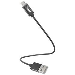 Hama Nabíjecí kabel USB USB 2.0 USB-A zástrčka, USB Micro-B zástrčka 0.20 m černá 00201583