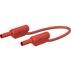Stäubli SLK205-K bezpečnostní měřicí kabely [2mm bezpečnostní zástrčka - 2mm bezpečnostní zástrčka] 1.00 m, červená, 1 ks