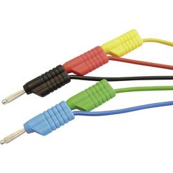 VOLTCRAFT MS 4250S sada měřicích kabelů [lamelová zástrčka 4 mm - lamelová zástrčka 4 mm] 1.00 m, červená, černá, modrá, zelená, žlutá, 1 ks
