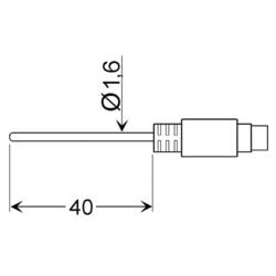 Greisinger GLF 401 MIN teplotní sonda pro měření okolní tepoloty -25 do 70 °C typ senzoru Pt100