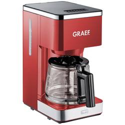 Graef FK 403 kávovar červená připraví šálků najednou=10 skleněná konvice, funkce uchování teploty