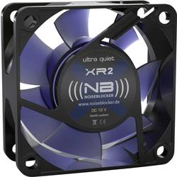 NoiseBlocker BlackSilent XR-2 PC větrák s krytem černá, modrá (transparentní) (š x v x h) 60 x 60 x 25 mm