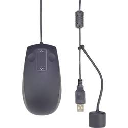Renkforce IP68 Industrial drátová myš USB laserová černá 3 tlačítko 1000 dpi