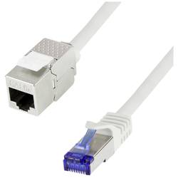 LogiLink CC5062S RJ45 síťové kabely, propojovací kabely CAT 6A S/FTP 3 m šedá s ochranou 1 ks