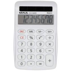 Maul ECO MJ 455 stolní kalkulačka bílá Displej (počet míst): 8 solární napájení (š x v x h) 71 x 112 x 20 mm