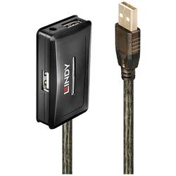 LINDY USB kabel USB 2.0 USB-A zástrčka, USB-A zásuvka, USB-A zásuvka, USB-A zásuvka, USB-A zásuvka 10.00 m šedá 42635