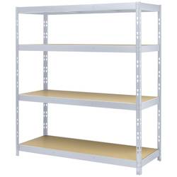 TOOLCRAFT TO-8701227 základní modul upínacího regálu , (š x v x h) 1600 x 1800 x 600 mm, kov, MDF, stříbrná