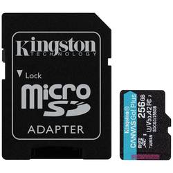 Kingston Canvas Go! Plus paměťová karta SD 256 GB Class 10 UHS-I vč. SD adaptéru
