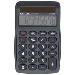 Maul ECO MJ 455 stolní kalkulačka šedá Displej (počet míst): 8 solární napájení (š x v x h) 71 x 112 x 20 mm