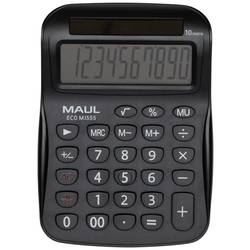 Maul ECO MJ 555 stolní kalkulačka černá Displej (počet míst): 10 solární napájení (š x v x h) 110 x 154 x 27 mm