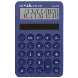 Maul ECO MD 1 kapesní kalkulačka světle modrá Displej (počet míst): 10 solární napájení (š x v x h) 76 x 120 x 13 mm