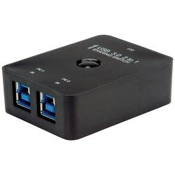 Value 3 porty USB 3.0 přepínač černá