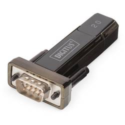 Digitus USB 2.0, sériový adaptér [1x USB 2.0 zástrčka A - 1x D-SUB zástrčka 9pólová] DA-70167 0.80 m pozlacené kontakty