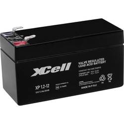 XCell XP1.212 XCEXP1.212 olověný akumulátor 12 V 1.2 Ah olověný se skelným rounem (š x v x h) 97 x 52 x 44 mm plochý konektor 4,8 mm bezúdržbové, VDS