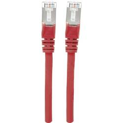Intellinet 741118 RJ45 síťové kabely, propojovací kabely CAT 6A S/FTP 15.00 m červená fóliové stínění, stínění pletivem, stíněný, bez halogenů 1 ks