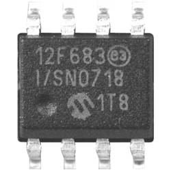 Microchip Technology mikrořadič SOIC-8 8-Bit 20 MHz Počet vstupů/výstupů 6 Tape on Full reel