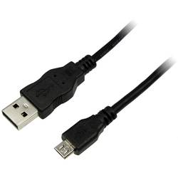 LogiLink USB kabel USB 2.0 USB-A zástrčka, USB Micro-B zástrčka 5.00 m černá CU0060