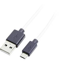 LogiLink USB kabel USB 2.0 USB-A zástrčka, USB Micro-B zástrčka 1.80 m černá CU0063