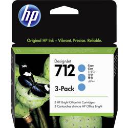 HP Ink 712 originál balení po 3 ks azurová 3ED77A