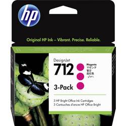 HP Ink 712 originál balení po 3 ks purppurová 3ED78A