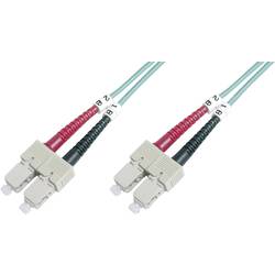 Digitus DK-2522-03-4 optické vlákno optické vlákno kabel [1x zástrčka SC - 1x zástrčka SC] 50/125 µ Multimode OM4 3.00 m