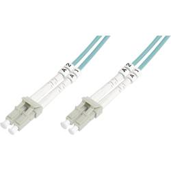 Digitus DK-2533-15/3 optické vlákno optické vlákno kabel [1x zástrčka LC - 1x zástrčka LC] 50/125 µ Multimode OM3 15.00 m