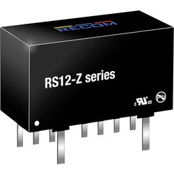 RECOM RS12-2412SZ DC/DC měnič napětí do DPS 1 A 12 W Počet výstupů: 1 x Obsahuje 1 ks