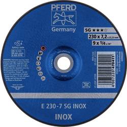 PFERD 62223632 E 230-7 SG INOX brusný kotouč lomený Průměr 230 mm Ø otvoru 22.23 mm nerezová ocel 10 ks