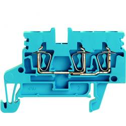 Z-series, Feed-through terminal, Rated cross-section: Tension clamp connection, Wemid, Blue, ZDU 2.5N/3AN BL 1933730000 Weidmüller 50 ks