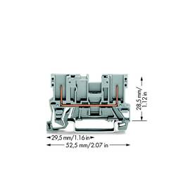 WAGO 769-156 hlavní svorka 5 mm pružinová svorka osazení: L šedá 100 ks