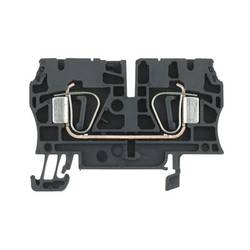 Z-series, Feed-through terminal, Rated cross-section: 4 mm², Tension clamp connection, Wemid, Black, Direct mounting ZDU 4 SW 1683650000 Weidmüller 100 ks