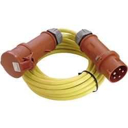 AS Schwabe 60707 napájecí prodlužovací kabel 32 A žlutá 50.00 m N07V3V3-F 5G 4 mm² s fázovým měničem