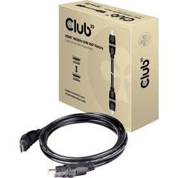 club3D HDMI kabel Zástrčka HDMI-A, Zástrčka HDMI-A 2.00 m černá CAC-1360 High Speed HDMI s Ethernetem, samozhášecí HDMI kabel
