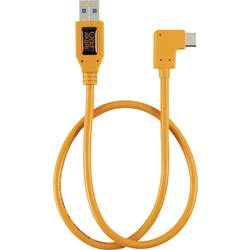 Tether Tools USB kabel USB-A zástrčka, USB-C ® zástrčka 0.50 m oranžová 90° zatočeno doprava TET-CUCRT02-ORG
