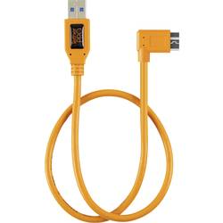 Tether Tools USB kabel USB-A zástrčka, USB Micro-B 3.0 zástrčka 0.50 m oranžová 90° zatočeno doprava TET-CU61RT02-ORG