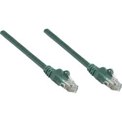 Intellinet 350594 RJ45 síťové kabely, propojovací kabely CAT 6A S/FTP 0.50 m zelená jednoduché stínění, kompletní stínění, bez halogenů 1 ks