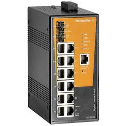 Weidmüller IE-SW-AL14M-12GT-2GESFP průmyslový ethernetový switch, 10 / 100 / 1000 MBit/s
