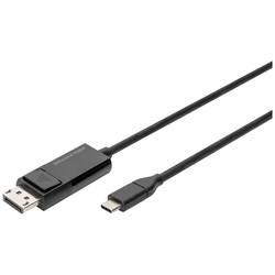 Digitus DisplayPort / USB-C® kabel Konektor DisplayPort, USB-C ® zástrčka 2.00 m černá AK-300334-020-S DisplayPort 1.2 , DisplayPort 1.4 , dvoužilový stíněný,