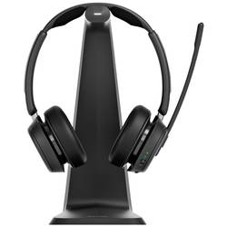 EPOS Impact 1061 ANC Počítače Sluchátka On Ear Bluetooth® stereo černá Potlačení hluku headset, vč. nabíjecí a dokovací stanice