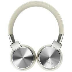 Lenovo Yoga Active Noise Cancellation sluchátka On Ear Bluetooth® stereo slídová stříbrná Potlačení hluku regulace hlasitosti, Vypnutí zvuku mikrofonu