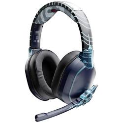 Lexip Naruto Shippuden Kakashi Kamui Gaming Sluchátka Over Ear kabelová, Bluetooth® stereo černá/modrá headset, regulace hlasitosti, Vypnutí zvuku mikrofonu