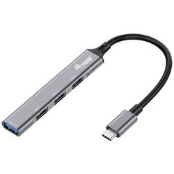 Equip 128961 4 porty USB-C® (USB 3.1) Multiport hub černá, šedá