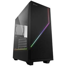 Sharkoon RGB FLOW midi tower PC skříň černá