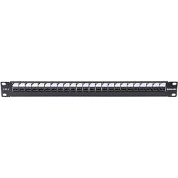 Intellinet Patch-Panel 24 portů síťový patch panel 483 mm (19) CAT 6 1 U zlatá osazený