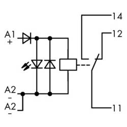WAGO 789-304 průmyslové relé Jmenovité napětí: 24 V/DC Spínací proud (max.): 12 A 1 přepínací kontakt 1 ks